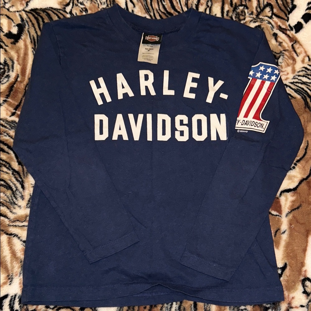 Harley-Davidson Kids Navy Long Sleeve Tee